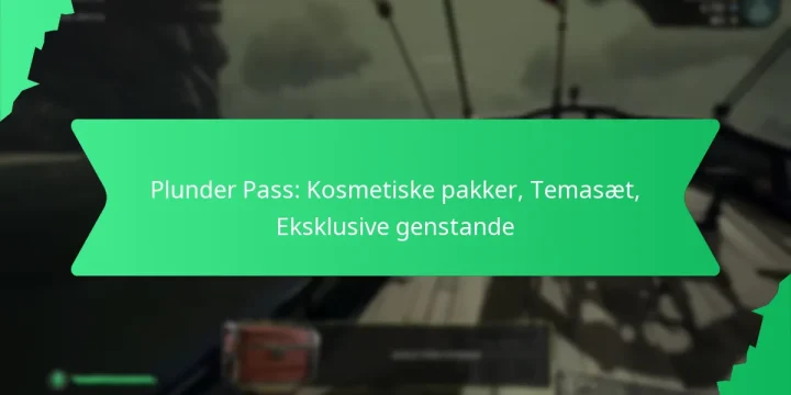 Plunder Pass: Kosmetiske pakker, Temasæt, Eksklusive genstande