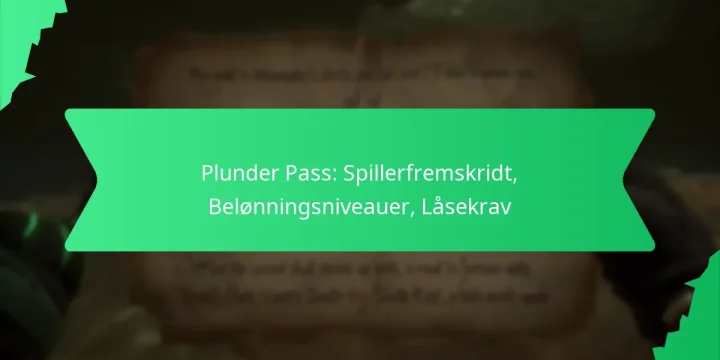 Plunder Pass: Spillerfremskridt, Belønningsniveauer, Låsekrav