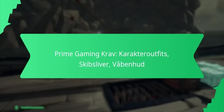 Prime Gaming Krav: Karakteroutfits, Skibsliver, Våbenhud