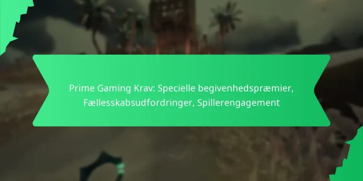 Prime Gaming Krav: Specielle begivenhedspræmier, Fællesskabsudfordringer, Spillerengagement