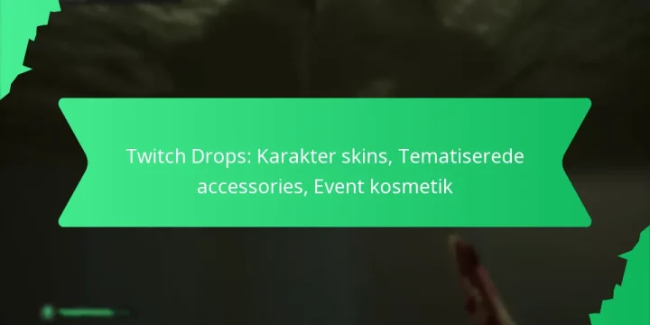 Twitch Drops: Karakter skins, Tematiserede accessories, Event kosmetik
